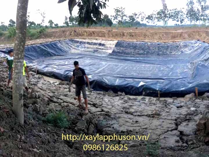 Hệ thống biogas bằng màng HDPE chống thấm tại Yên Định, Thanh Hóa