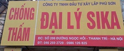 Đại lý phụ gia chống thấm Sika tại Hà Nội. Phụ gia chống thấm Sika uy tín