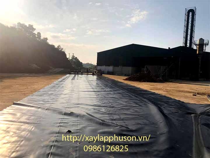Hệ thống biogas nhà máy tinh bột sắn dụng màng HDPE tại Như Thanh, Thanh Hóa