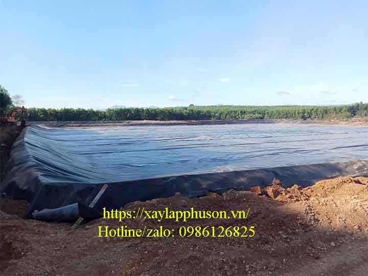 Hoàn thành công trình biogas phủ bạt HDPE tại Bình Phước kịp tiến dộ