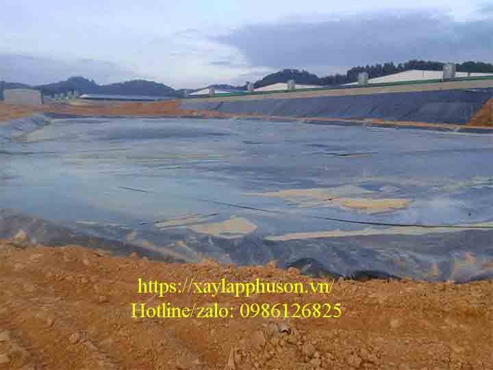 Biogas phủ bạt HDPE được nhiều trang trại chăn nuôi tại Nghệ An lựa chọn
