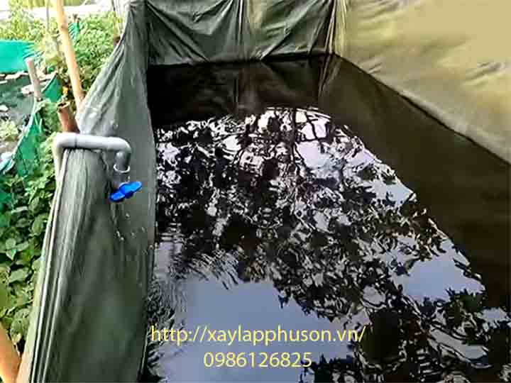 Công ty Phú Sơn cung cấp bể bạt HDPE nuôi lươn theo kích thước yêu cầu