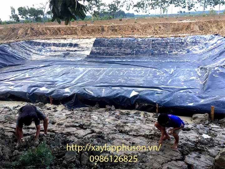 Công ty Phú sơn cung cấp và thi công màng chống thấm HDPE cho hầm biogas tại Yên Dịnh, Thanh Hóa